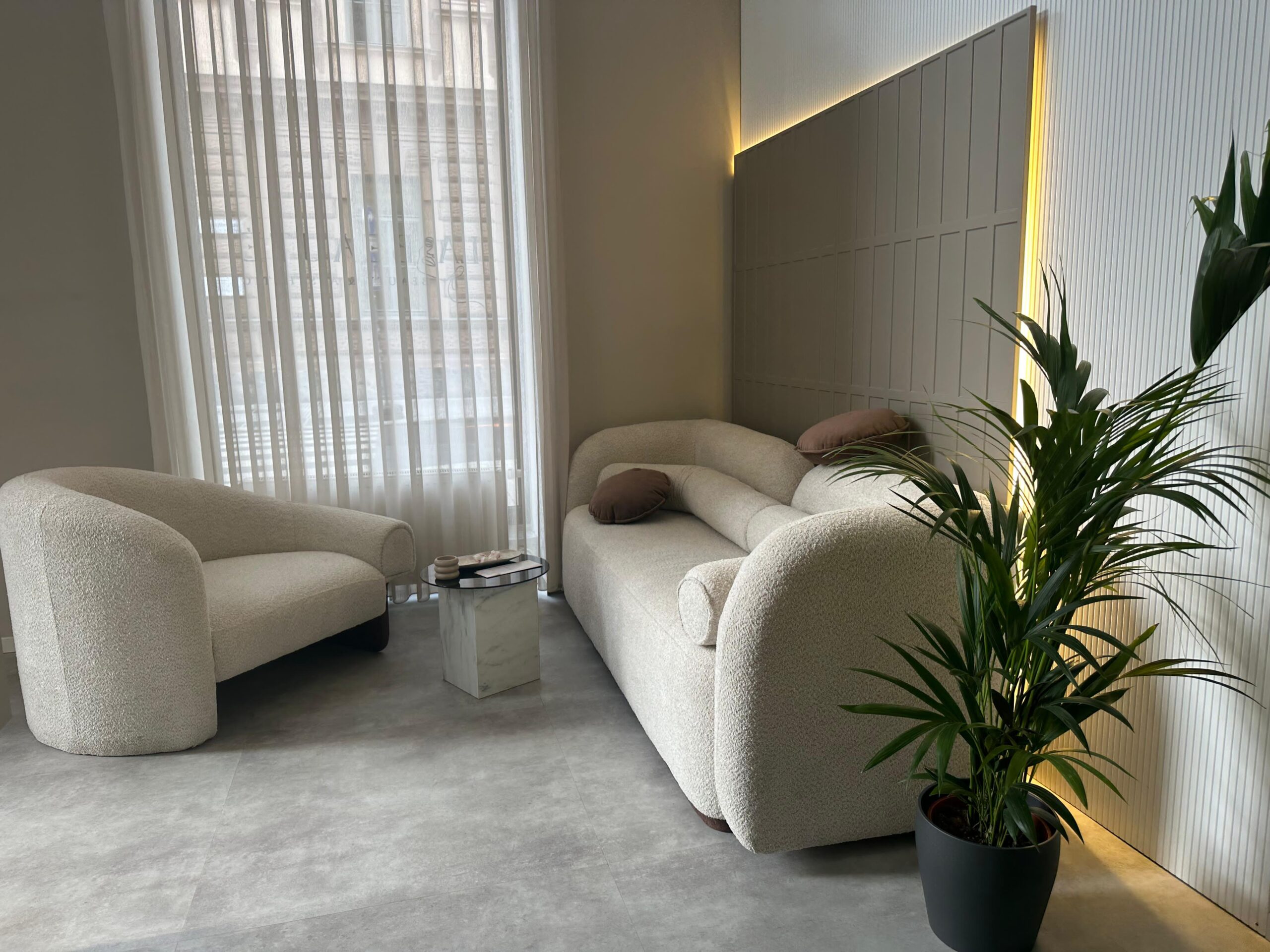 wartebereich labeaute kosmetikstudio graz